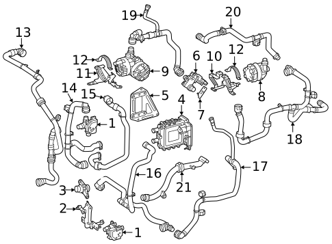 Water Pump & Related Components for 2024 Mercedes-Benz EQB 350 #0