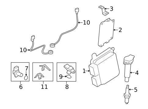 Ignition System for 2015 Mitsubishi Outlander #0