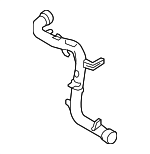 1K0145770K - Cooling System: Air Pipe for Volkswagen Image