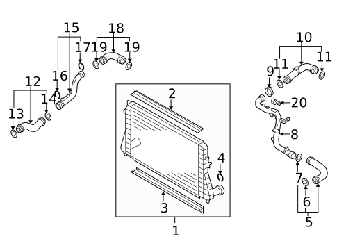Intercooler for 2007 Volkswagen Eos #0