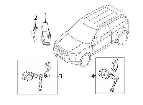 Electrical Components for 2012 Land Rover Range Rover Evoque #2