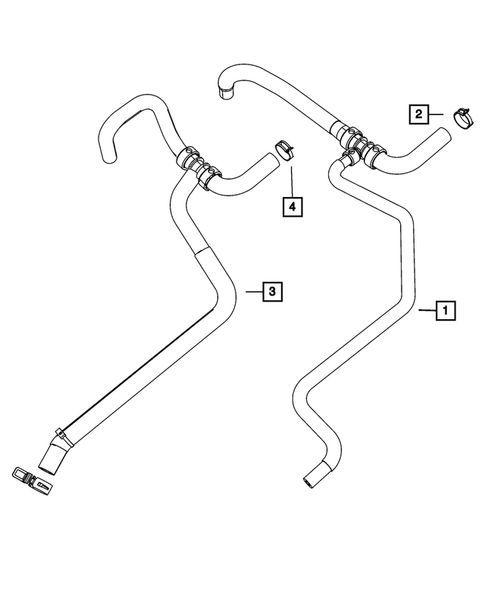 Air Conditioner and Heater Plumbing for 2013 Dodge Challenger #2
