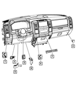68189142AA - Electrical: Headlamp Switch for Mopar Image