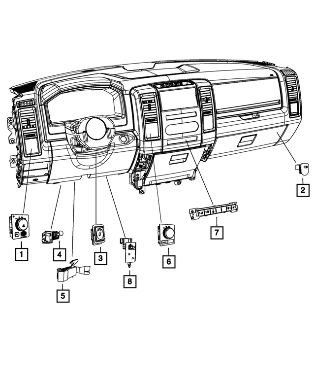 « 68189144AA –  : Projecteur Commutateur pour Mopar Image »