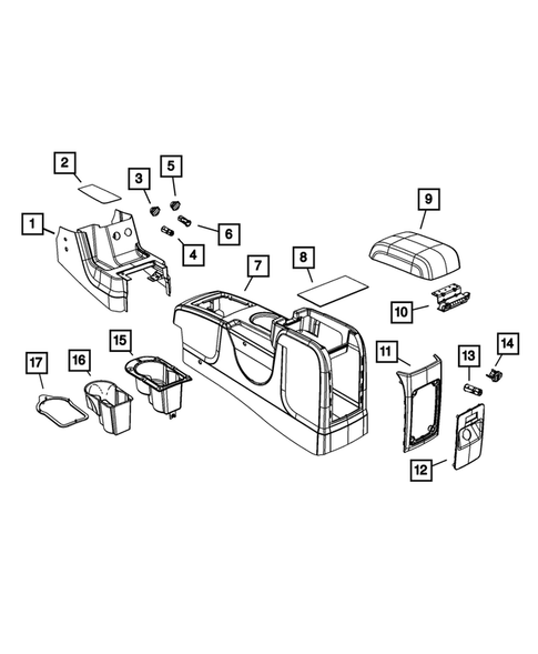 Consoles for 2010 Dodge Journey #0