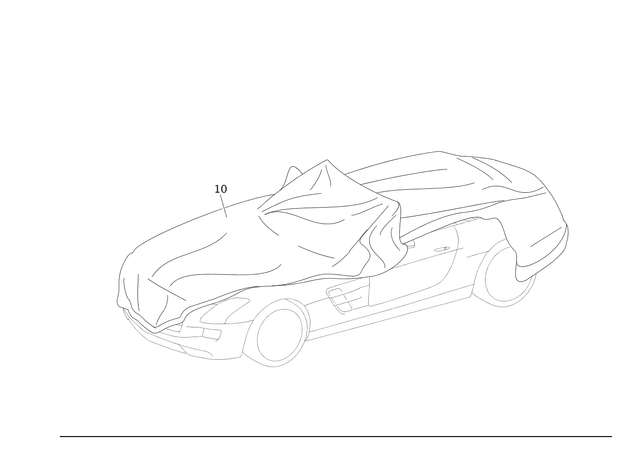 1978990086 - Tarpaulin: Covering Tarp for Mercedes-Benz: SLS AMG Image