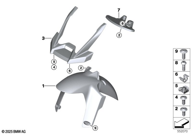 46611541474 - Frame and Mounting Parts: Front Wheel Cover Bottom -  for BMW-Motorrad Image