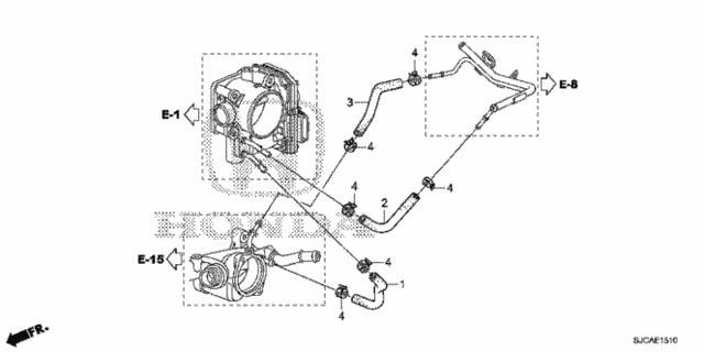 Water Hose for 2014 Honda Ridgeline #0