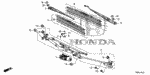90028RAA003 - Electrical/Exhaust/Heater/Fuel: BOLT, SPECIAL (6X18.2) for Honda Image