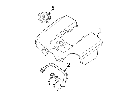 Engine Appearance Cover for 2013 Nissan TITAN #0