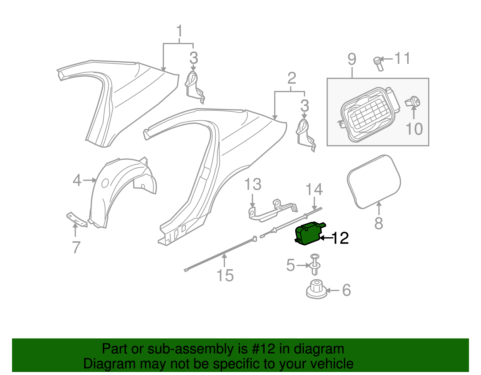 Door Actuator - BMW (67116988089)