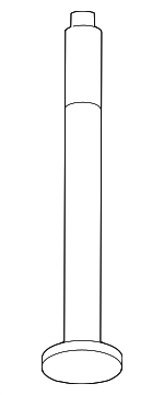 11298JD01C - Engine: Rear Mount Bracket Bolt for Nissan: LEAF, Rogue Image