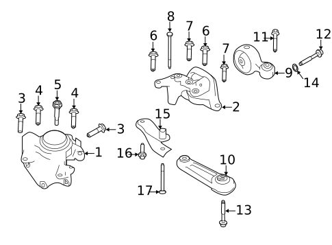 Engine & Trans Mounting for 2019 Nissan Rogue #0