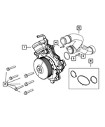 68029482AA - Cooling: Bolt for Jeep: Gladiator, Grand Cherokee, Wrangler | Ram: 1500, 1500 Classic Image