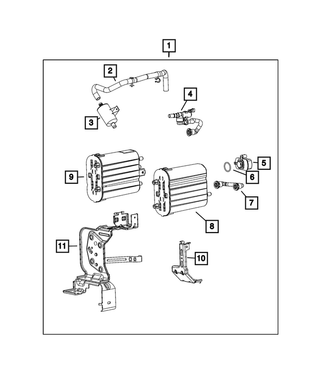 68397078AB - : Vapor Canister for Mopar Image