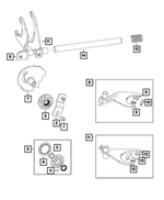5093608AB - NV241HD; or NV241OR; Transfer Case: Transfer Case Bolt for Jeep: Gladiator, Wrangler, Wrangler JK Image