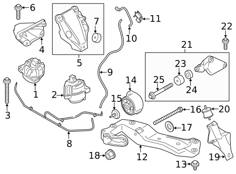 Engine & Trans Mounting for 2015 BMW 740Ld xDrive #0