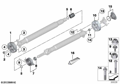 Prop Shaft, Single Components for 2019 BMW 230iX #0