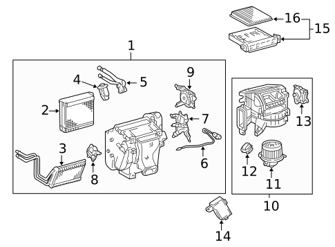 Blower Motor & Fan for 2007 Toyota 4Runner #0
