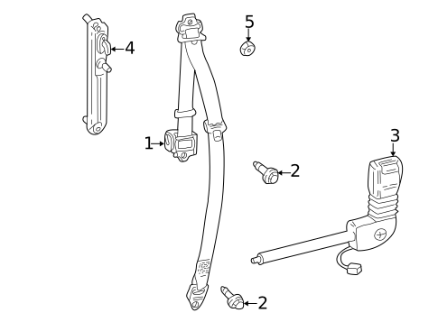 Seat Belt for 2005 Land Rover Freelander #0