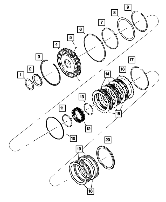 4799498AB - Automatic Transmission Multi-Speed: Transmission 2nd And 4th Clutch Piston Retainer for Mopar Image image