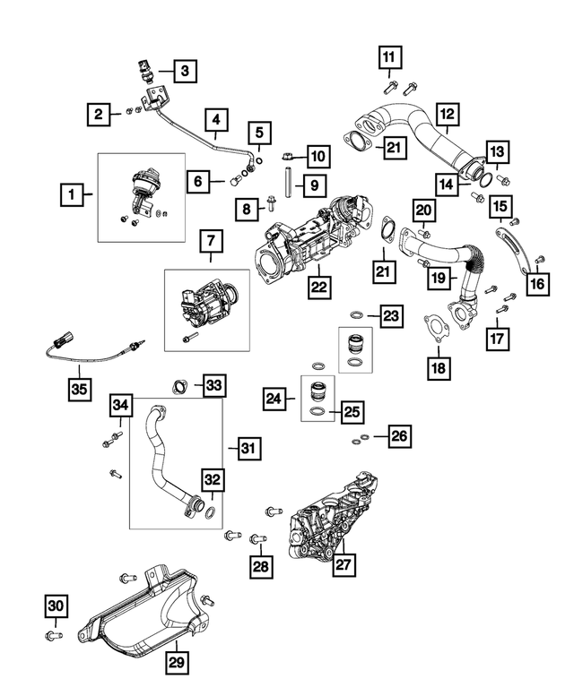68148194AA - Emission Controls: Bolt for Mopar Image image