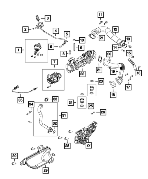 EGR System for 2014 Ram 1500 #0
