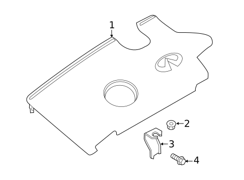 Engine Appearance Cover for 2025 INFINITI QX60 #1