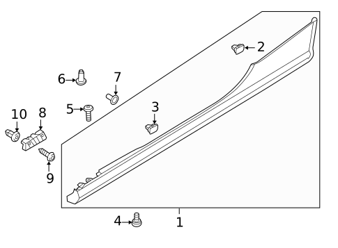 Exterior Trim - Pillars for 2013 Audi RS5 #0