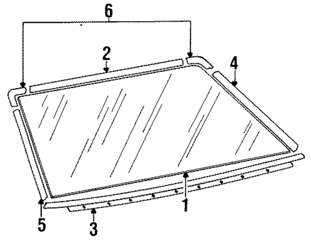MB253529 - Body: Glass for Mopar Image