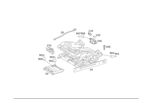 Seat Adjuster for 2009 Mercedes-Benz S 550 #0