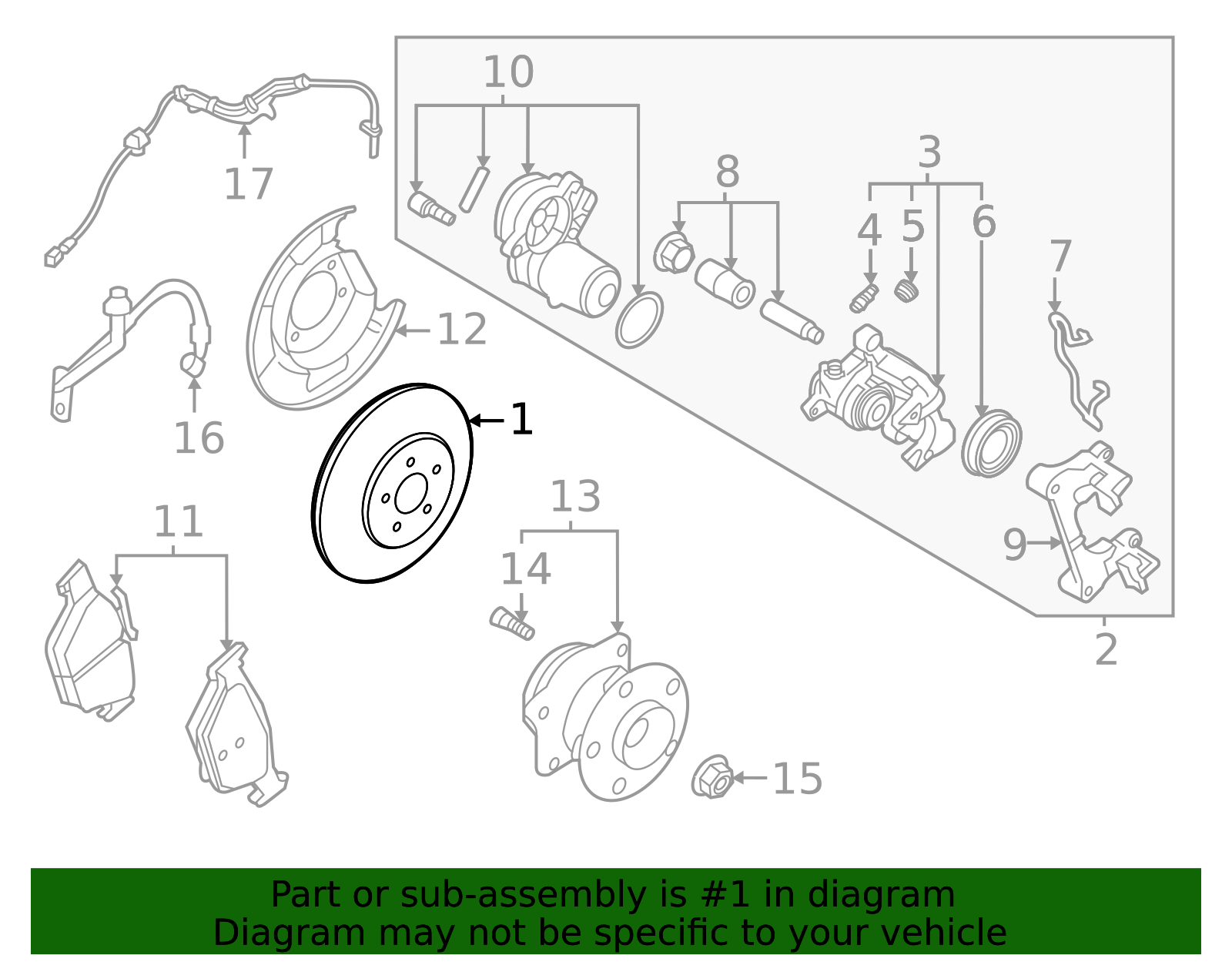 Subaru Rotor Plug 26700FN00A - 2024 Subaru Crosstrek - Rotor | Subaru Parts Deals