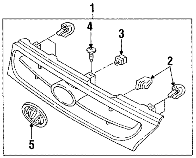 K24050710EXX - : Grille Assembly for Kia Image