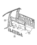 68137845AB - Interior Trim: Body Panel Deadener for Dodge: Ram 1500, Ram 2500, Ram 3500 | Ram: 1500, 1500 Classic, 2500, 3500 Image