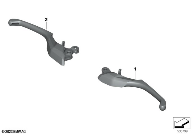 32727914882 - Exhausts &amp; Performance: Option 719 Shadow clutch lever for BMW-Motorrad Image