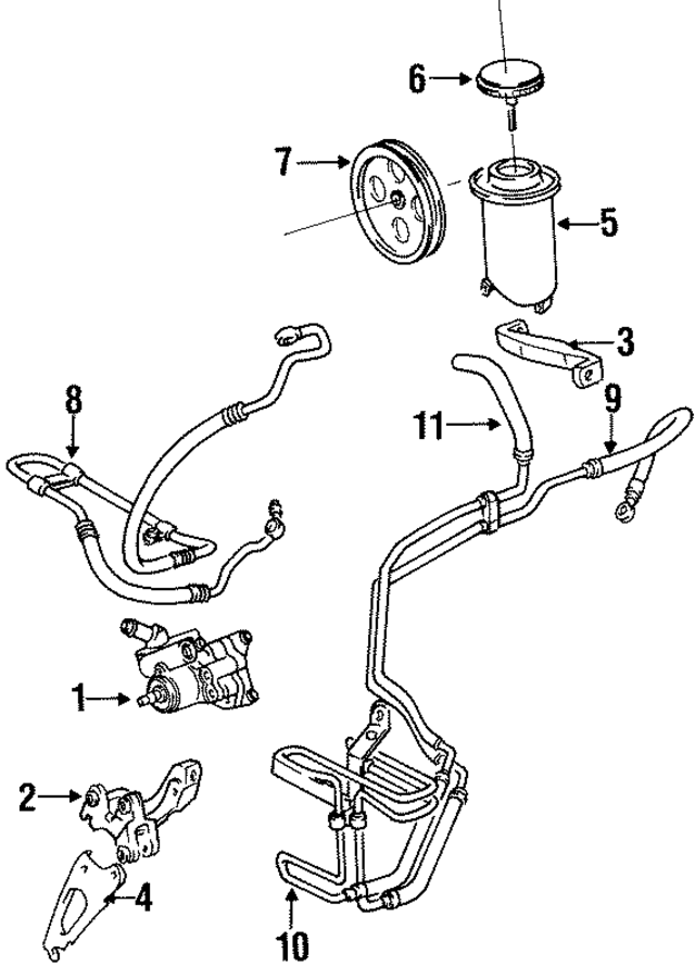 4432014240 - : Power Steering Pump for Lexus Image