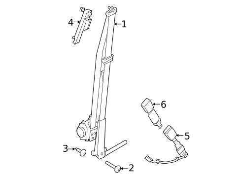Front Seat Belts for 2018 Lincoln MKC #0