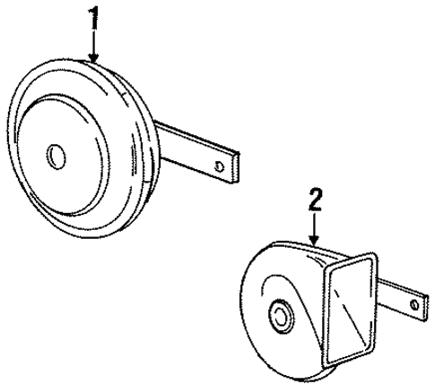 Horn for 1991 BMW 850i #0