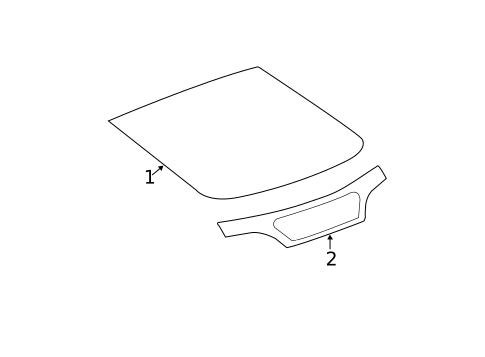 Glass - Lift Gate for 2012 Chevrolet Volt #0