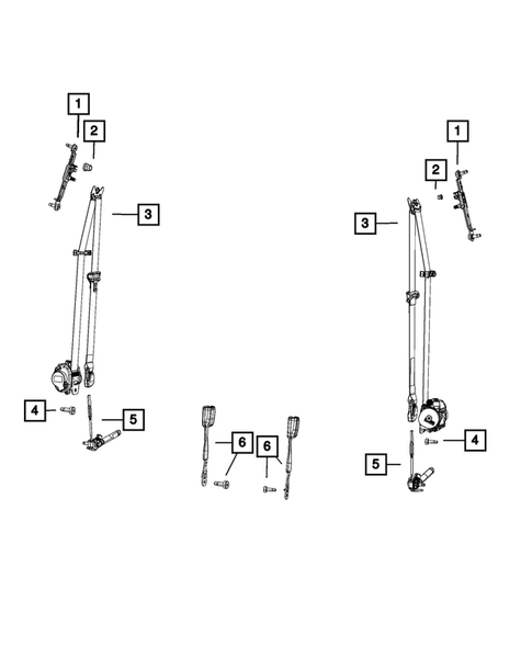 Seat Belts for 2019 Jeep Cherokee #2