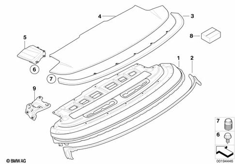 Folding Top Compartment Lid for 2011 BMW M3 #0