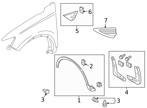 Exterior Trim - Fender for 2019 Lincoln Nautilus #0