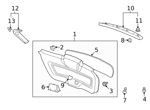 Interior Trim for 2008 Saturn Vue #0