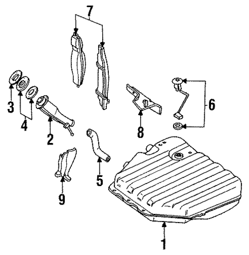 Fuel System Components for 1994 Subaru Loyale #0