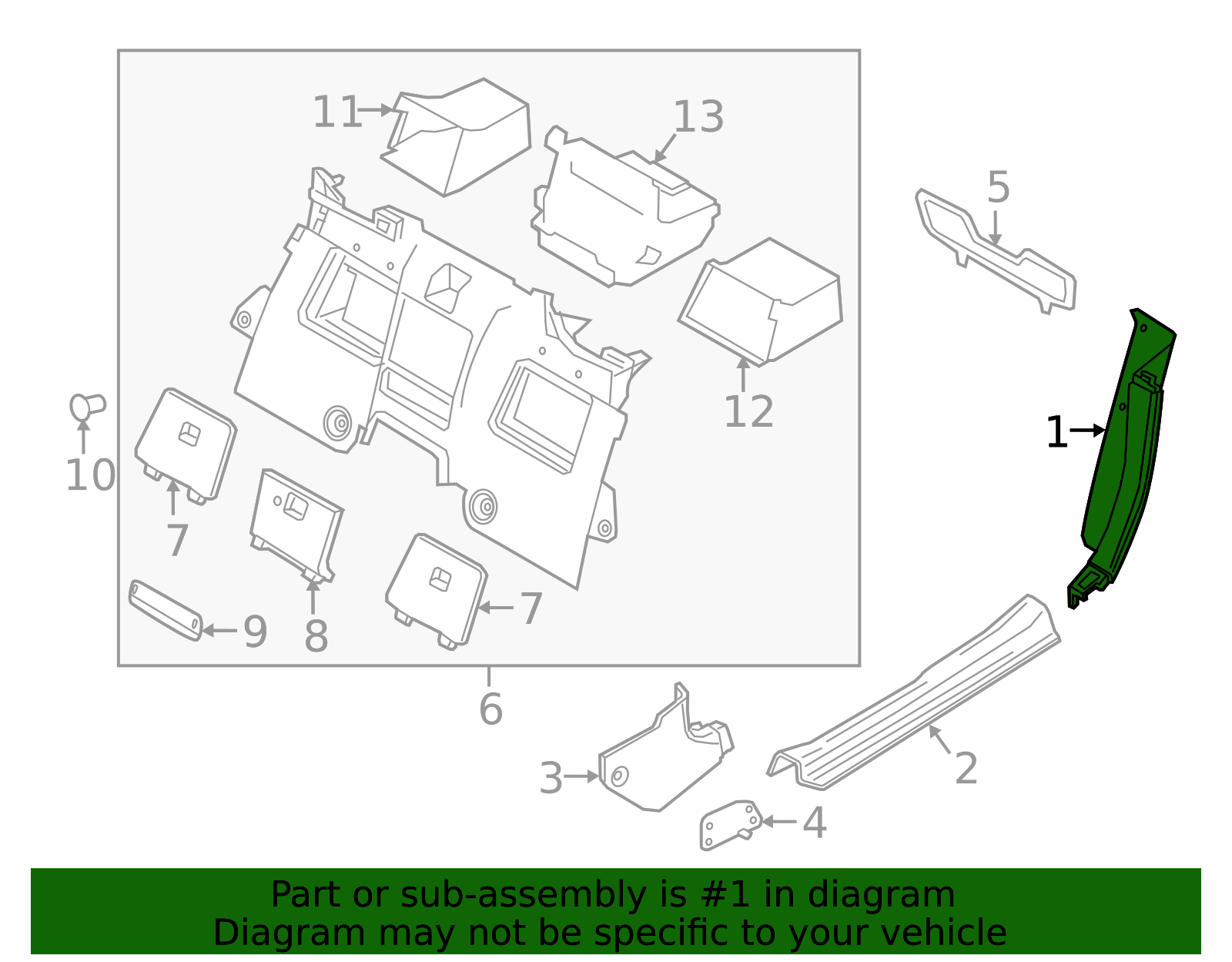 N243-68-770B-02 - Rear Trim - 2016-2020 Mazda MX-5 Miata | Mazda