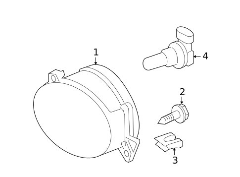 Fog Lamps for 2009 Mercedes-Benz R350 #0