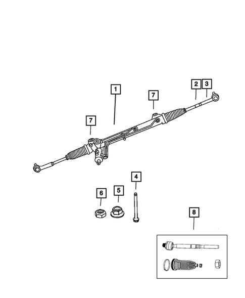 Steering Gear for 2008 Jeep Grand Cherokee #0
