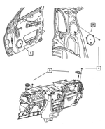 4671647AA - Instrument Panel and Radios and Consoles: Front Door Speaker for Mopar Image