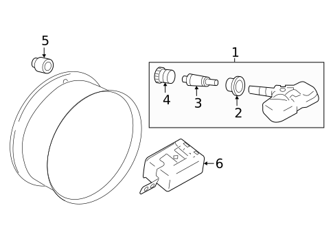 Tire Pressure Monitor Components for 2016 INFINITI QX50 #0