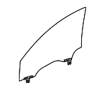 68426492AB - Body: Door Glass for Jeep: Grand Wagoneer, Grand Wagoneer L, Wagoneer, Wagoneer L Image